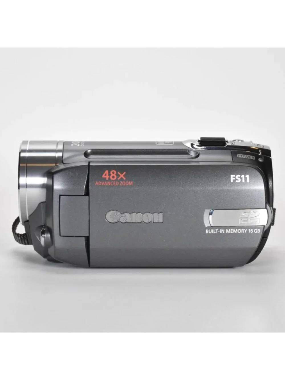 Canon FS-11 Dual Flash Memory Camcorder 16GB Built-In Memory 37x Opt Zoom MINT